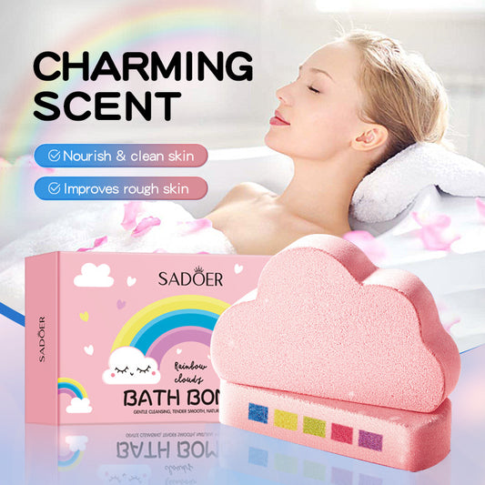 Rainbow Cloud Bath Salt Balls Deep Cleansing