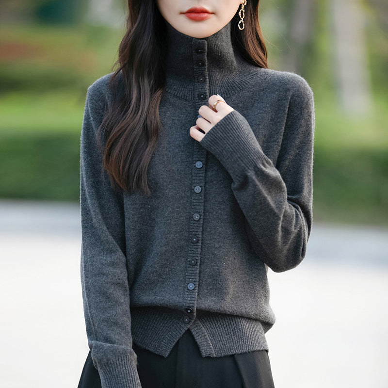 Women's Korean-style Loose Knitted Long Sleeves Sweater Coat