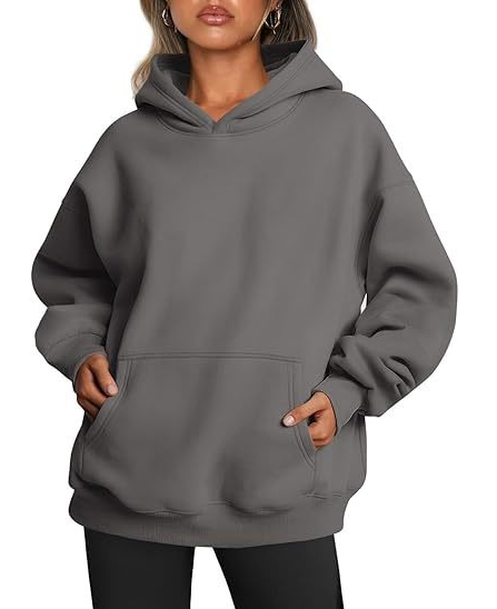 2026 New Arrival Womens Solid Color HoodieFashion Loose Casual Athletic Sweatshirt For Ladies