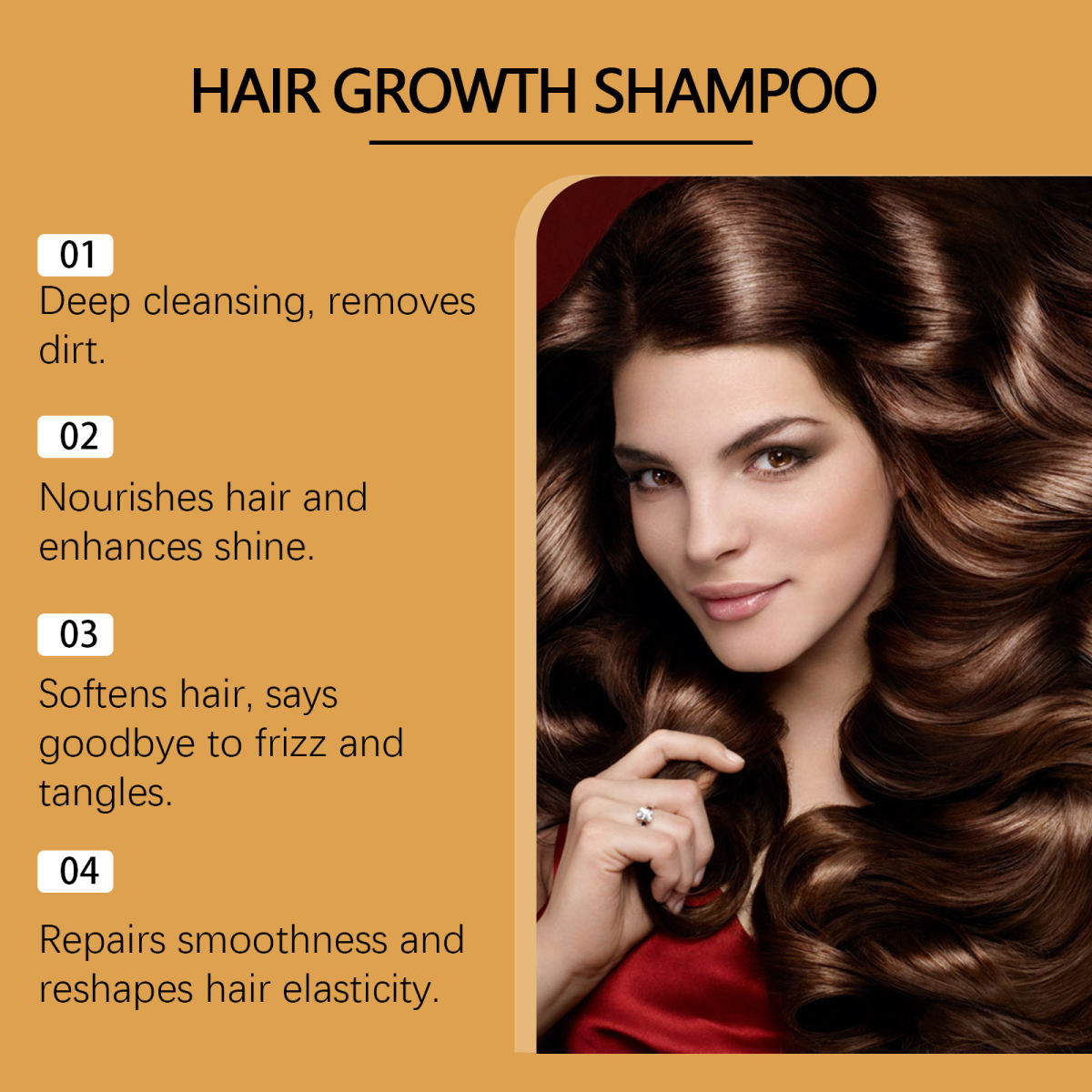 Cleansing Hair Fluffy Nourishing Frizz Smooth Hair Brightening Care Shampoo
