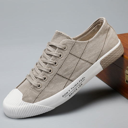 Autumn Mens Shoes New Casual Sneakers Korean-style Canvas