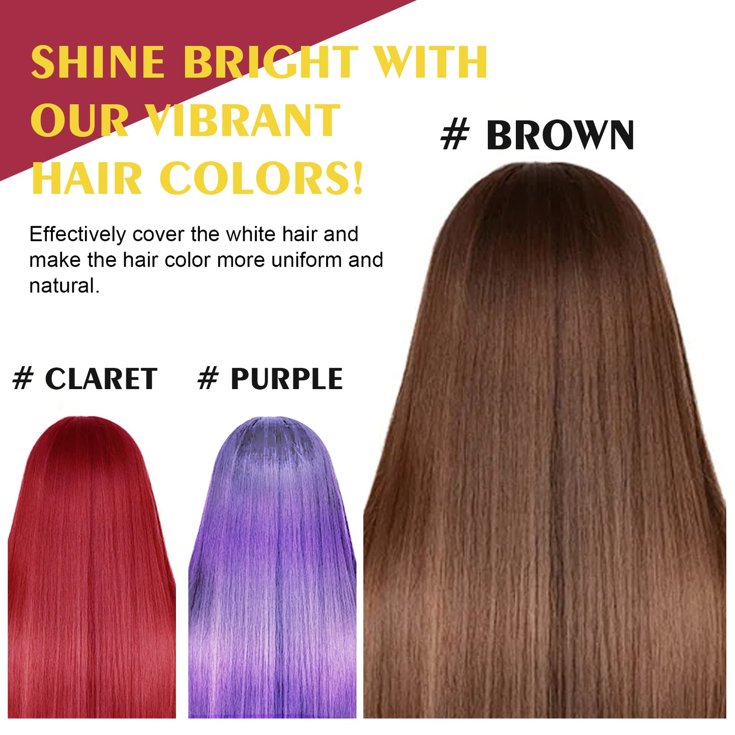 EELHOE Black Hair Shampoo Series, Gentle, Non-Irritating And Moisturizing Scalp Easily Changing Color Hair Shampoo