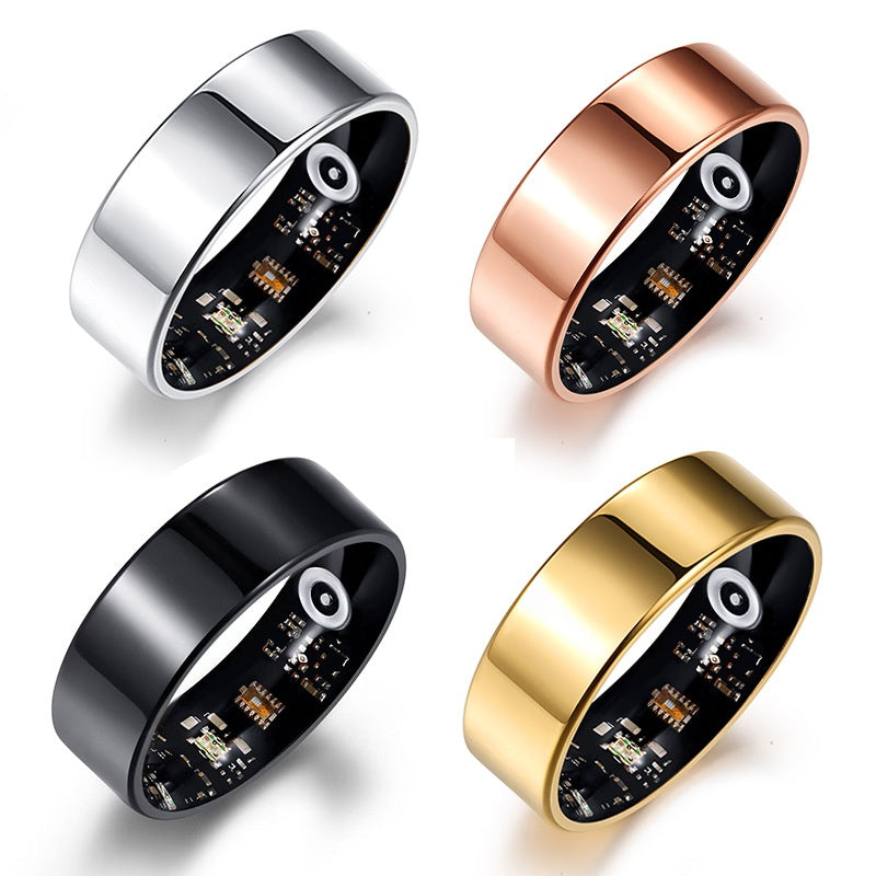 Multifunctional Smart Ring Solid Color Video Playback Heart Rate Blood Oxygen