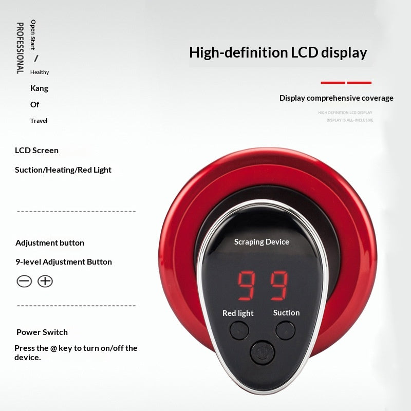 Household Charging Massage And Guasha Device With Negative-pressure Suction