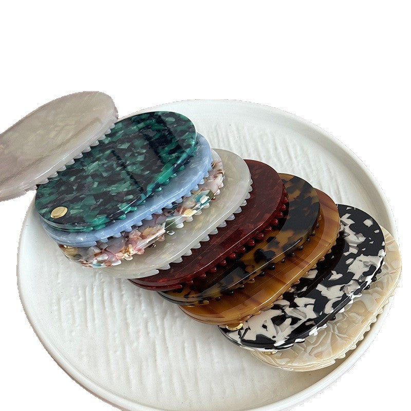 All-match Korean-style Acetate Mirrored Comb For Fall And Winter Multi-functional Mirror-comb