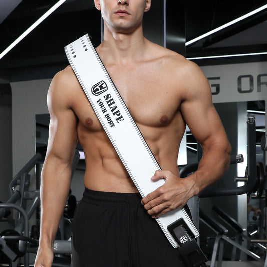 Thickened 13MM Fitness Cowhide Strength Belt Weight Lifting Lever