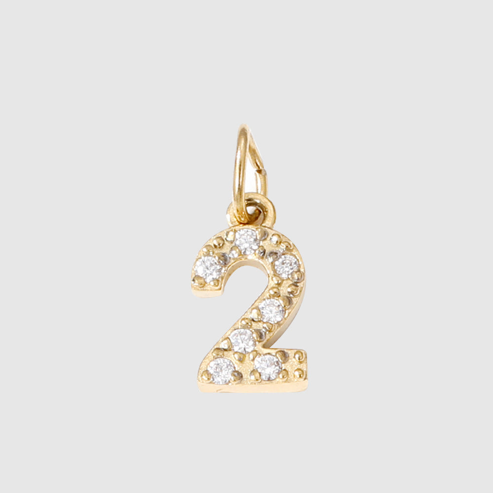 1 Piece 304 Stainless Steel Zircon Ion Plating 14K Gold Real Plated Letter Number Polished Stretch Adjustable Pendant DIY Jewelry Accessories