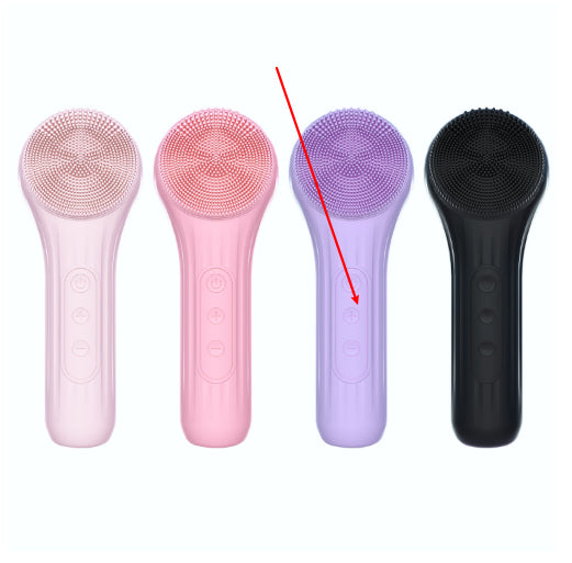 Heating Waterproof Deep-pore-cleansing Vibrating Silicone Facial Cleansing Devic