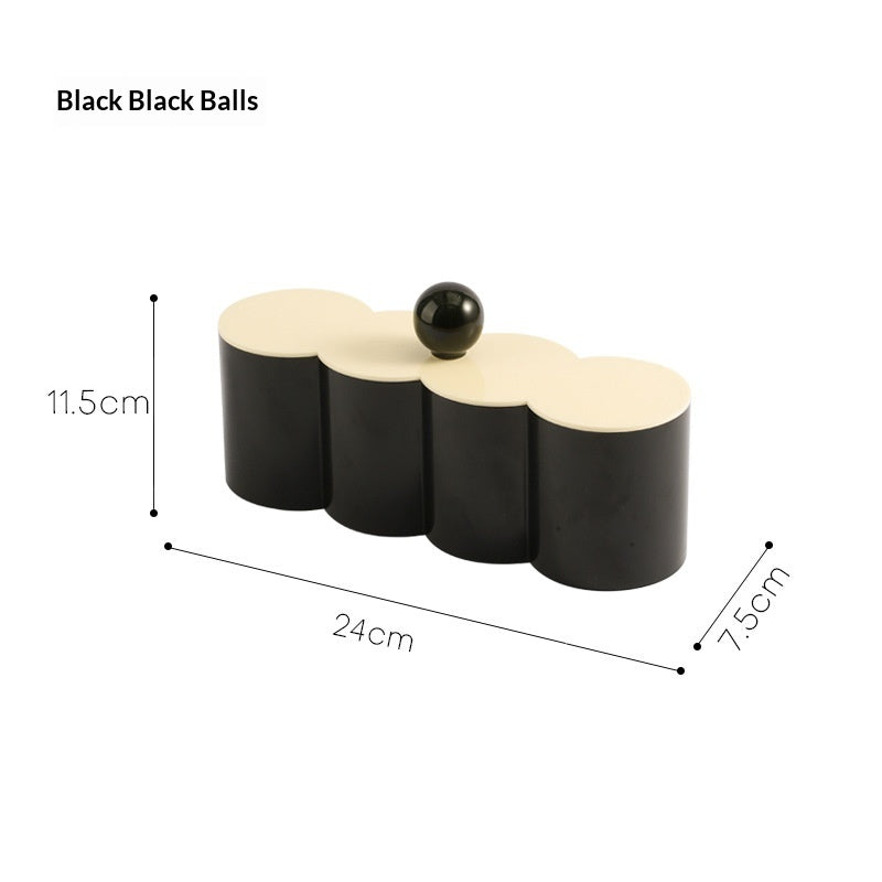 Dustproof Storage Box With Lid For Dressing Table Makeup Brush Holder
