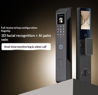 AI-powered Smart Door Lock With A Dynamic Visual Screen And Facial Recognition
