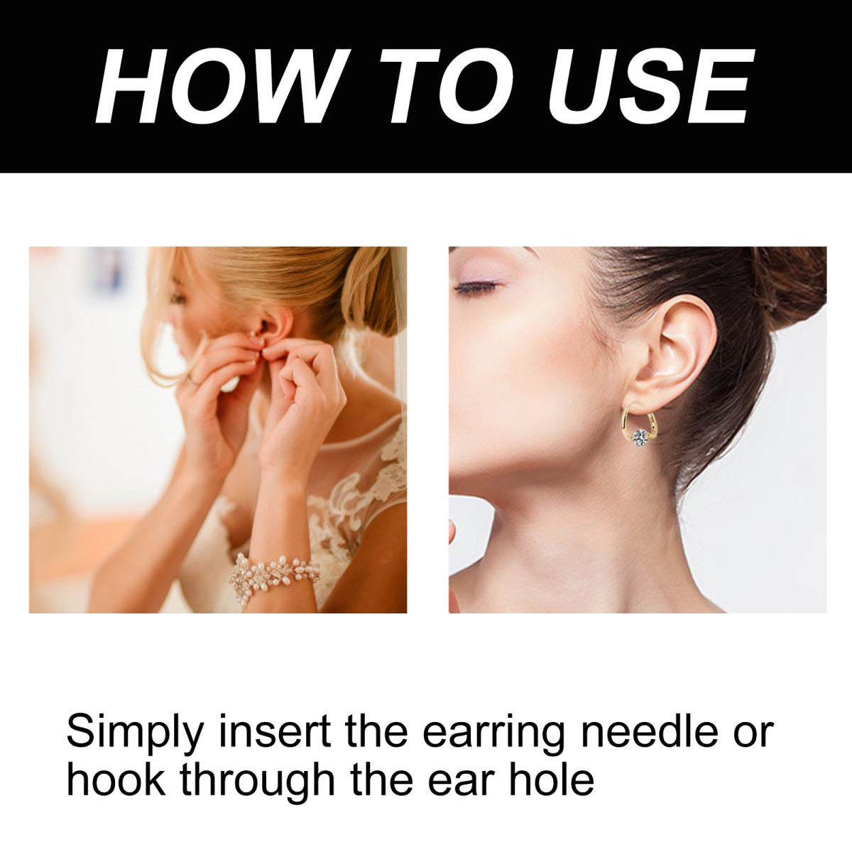 Earrings Women's Elegant Inlaid Care
