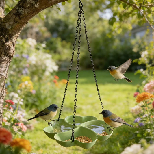 Hanging Bird Feeder For Both Watering And Feeding