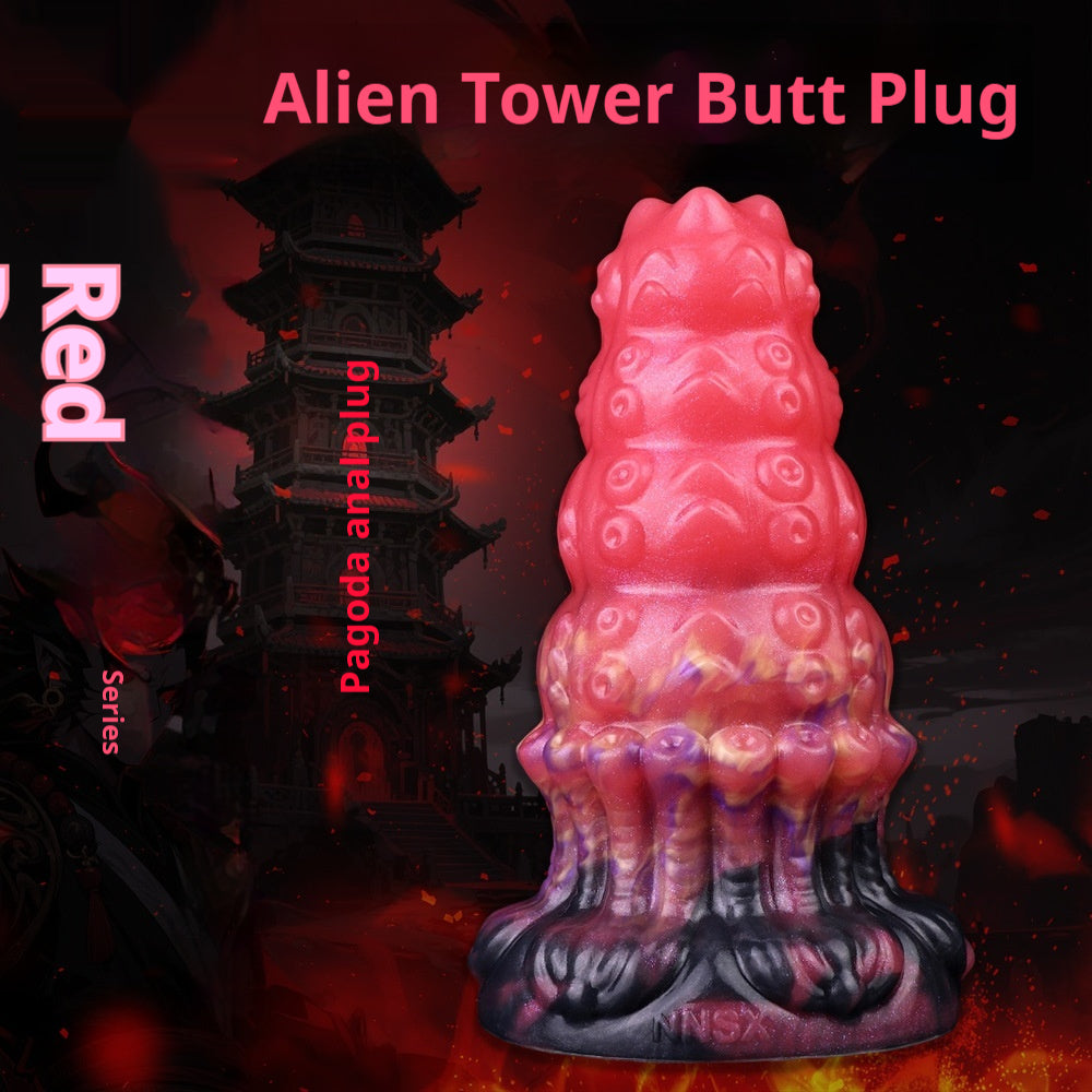 Liquid Silicone Soft Anal Plug With Bumps For Vaginal And Anal Development Products