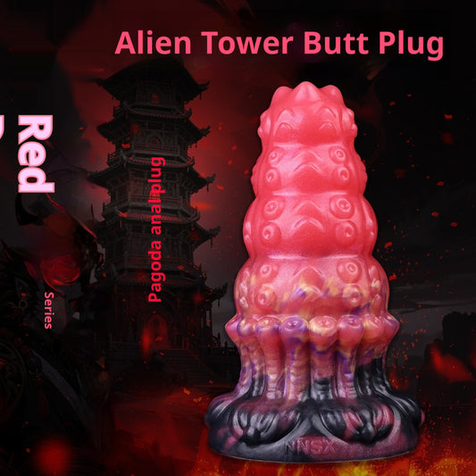 Liquid Silicone Soft Anal Plug With Bumps For Vaginal And Anal Development Products