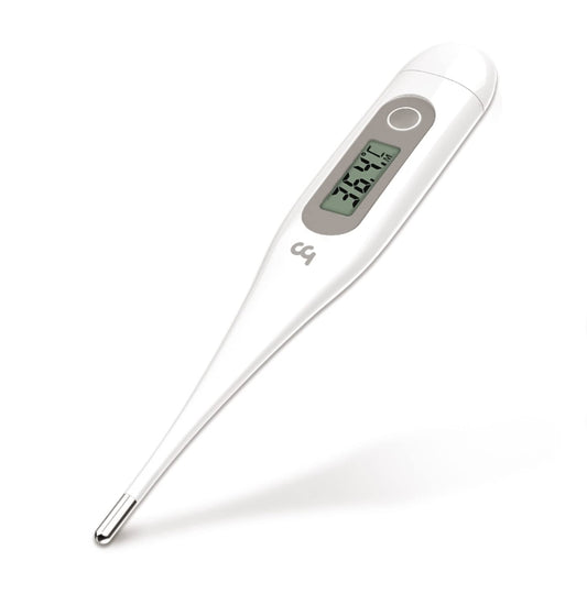 Digital Thermometer, Oral Thermometer Adults Kids Babies, Accurate Fast Switchable Body Temperature Thermometer, Gray