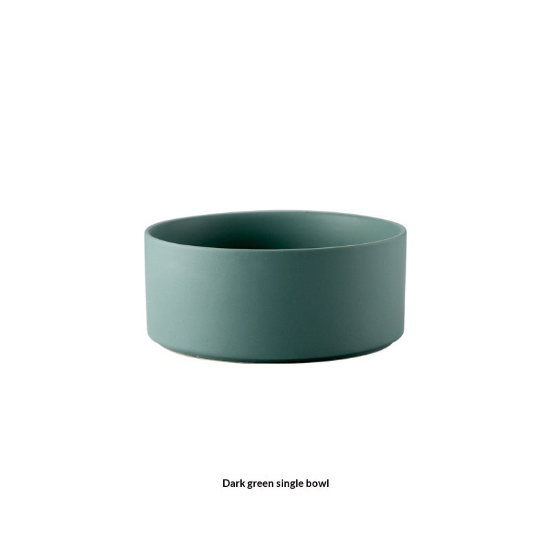 Pet Dog Food Bowl Dog Food Dish Cat Ceramic