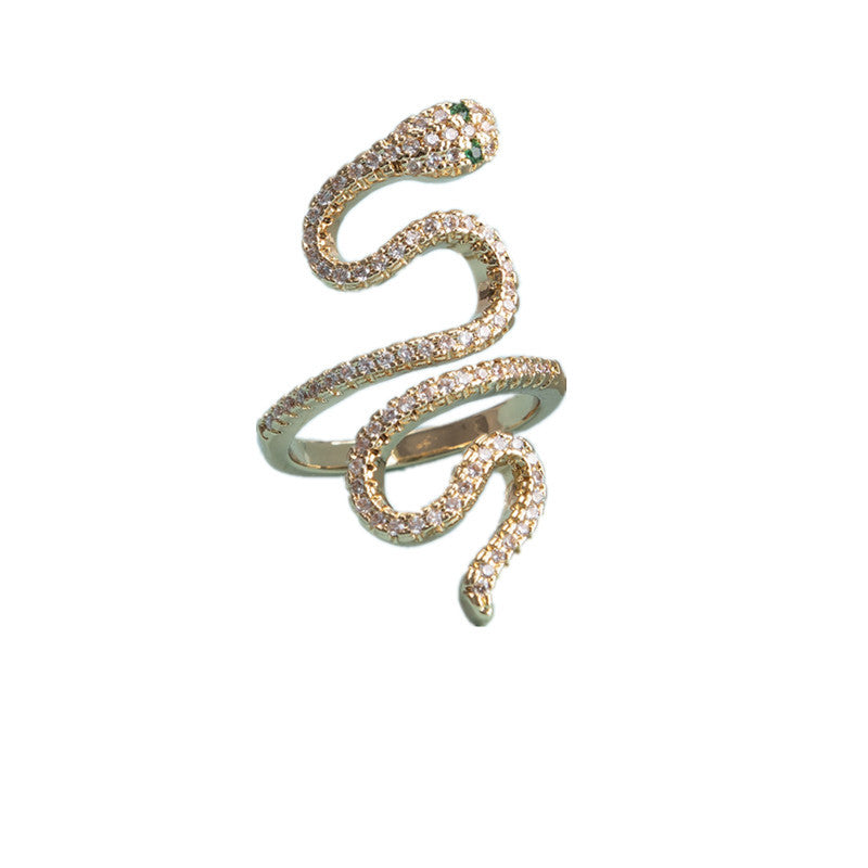 New Japanese And Korean-style Fashionable Minimalist Multicolor Zircon Ring