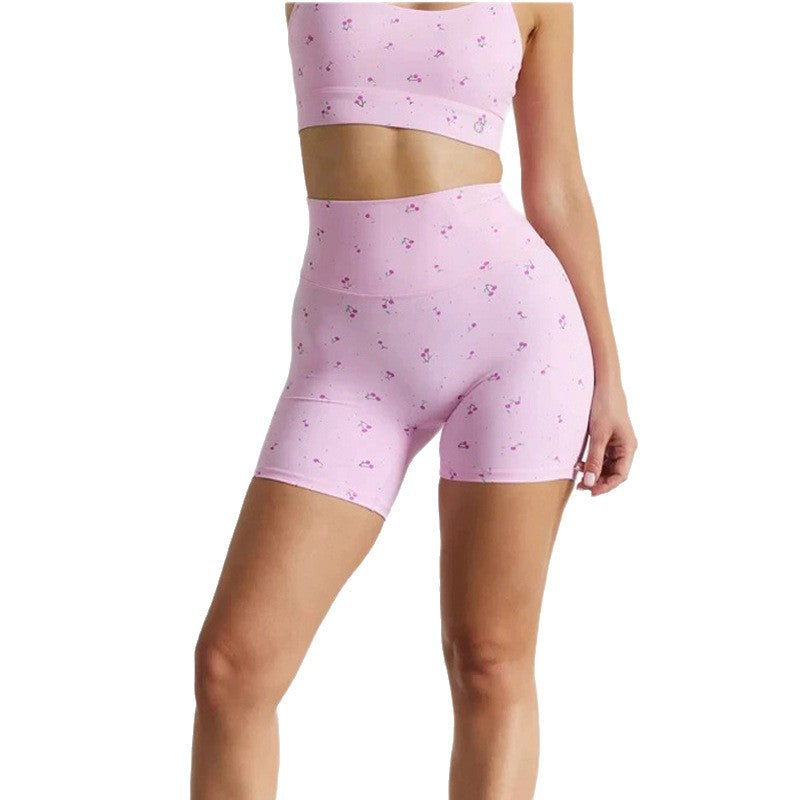 Women's High-Waist Quick-Drying Sports Fitness Yoga Shorts