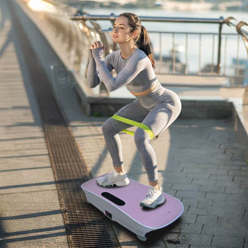 Silent Vibration Platform Crazy Fitness Massage 10 Frequency Weight Loss  Fat Burner Body Shaking Machine For Unisex Pi Nk