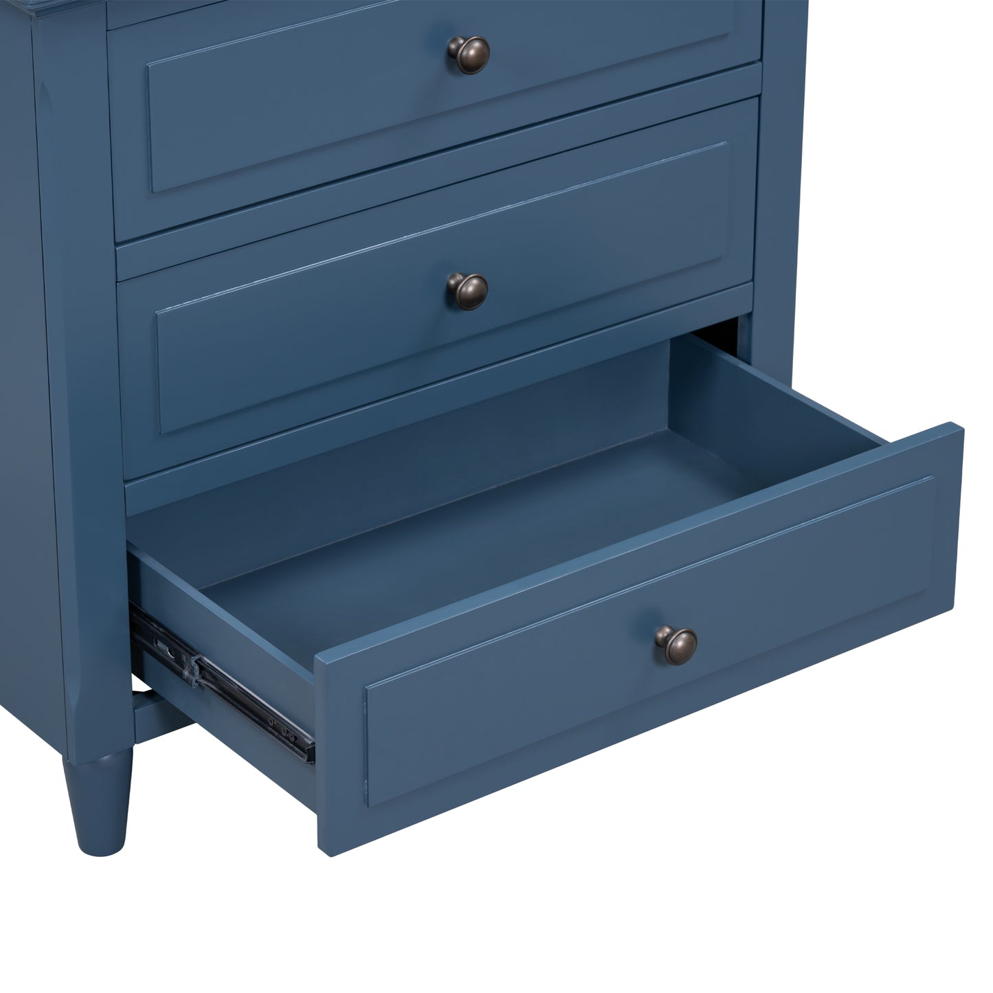 U-STYLE 28 Pine Wood Nightstand With 3 Drawers And Smooth Gliding Rails  Simple Bedside Cabinet With Metal Handle  Minimalist Sofa Side Table With Rubber Legs For Bedroom Sofa Couch Office