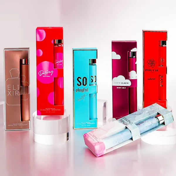 6pcs Travel Set, Women's Eau De Parfuma Spray, Long Lasting Fragrance, 6 Different Flavor, Perfect For Holiday Gifts, Dating, Daily Life, Parties, 1.18fl.oz Bottle