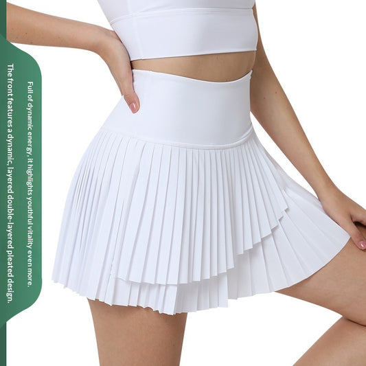 Running And Fitness Pleated Yoga Skirt Sun Protection