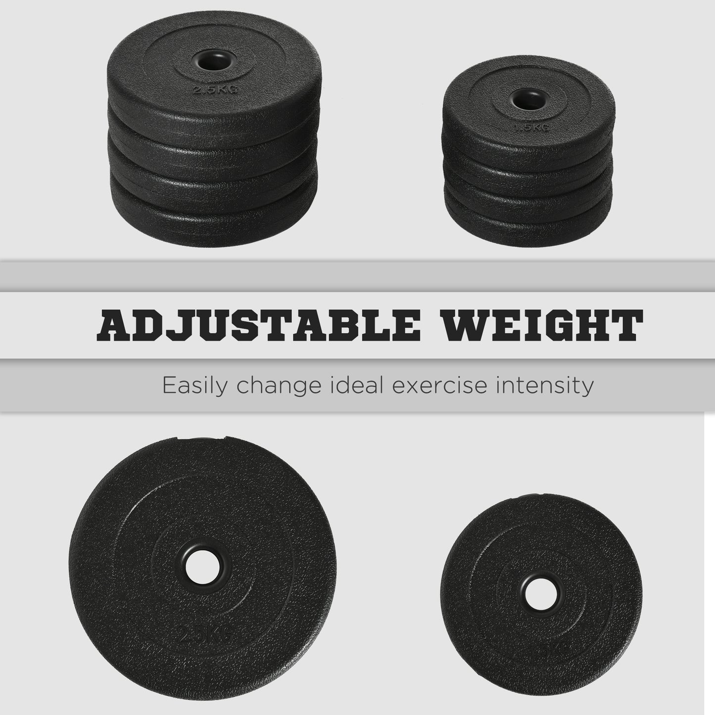 20KG Adjustable Weights Dumbbells Set, Dumbbell Hand Weights For Home Office Gym Body Fitness Lifting Training, Black