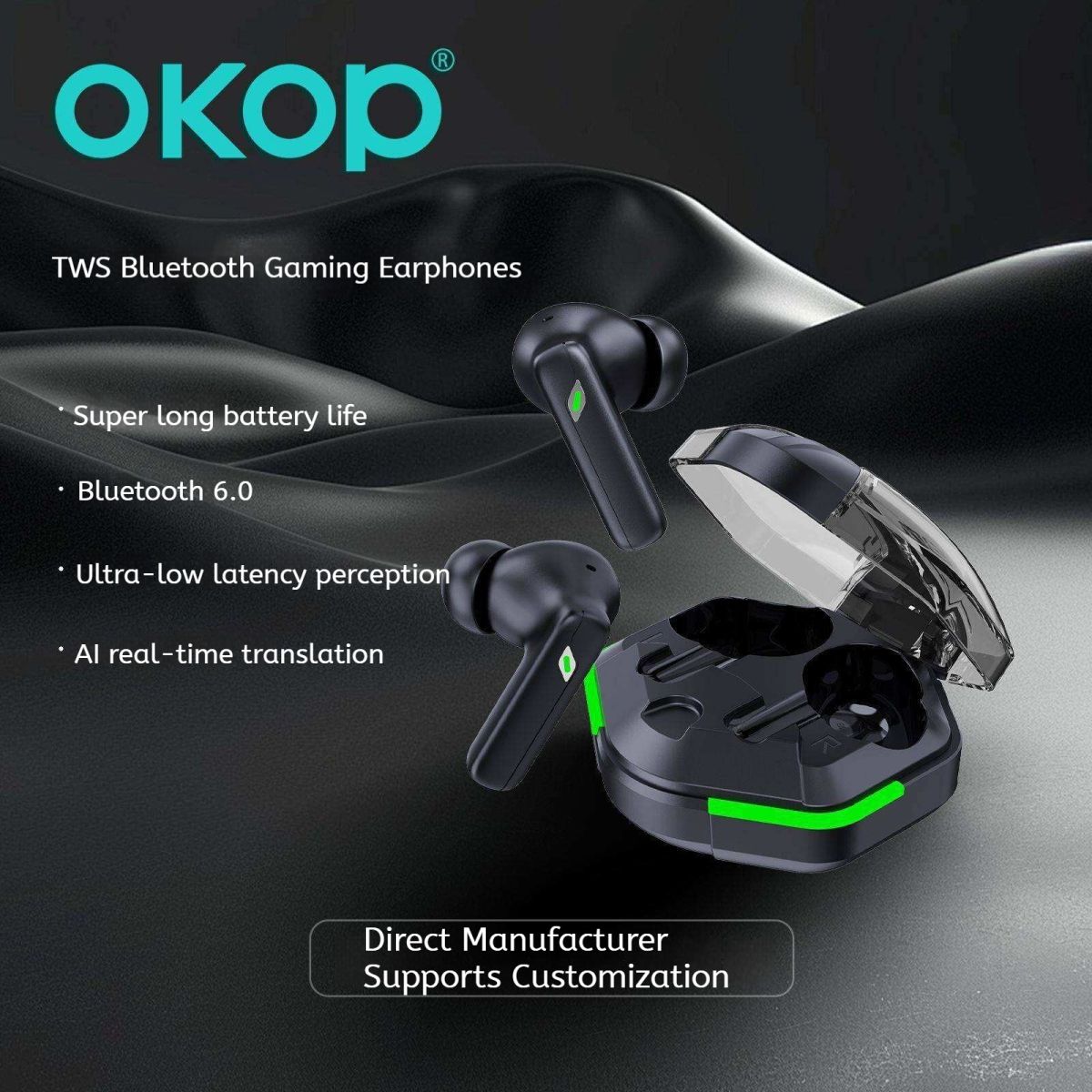 KP-223 Best-selling Bluetooth Headphones 2026 New Model Low Latency Gaming Headset With Mecha Style Design Long Battery Life Factory Direct In Stock