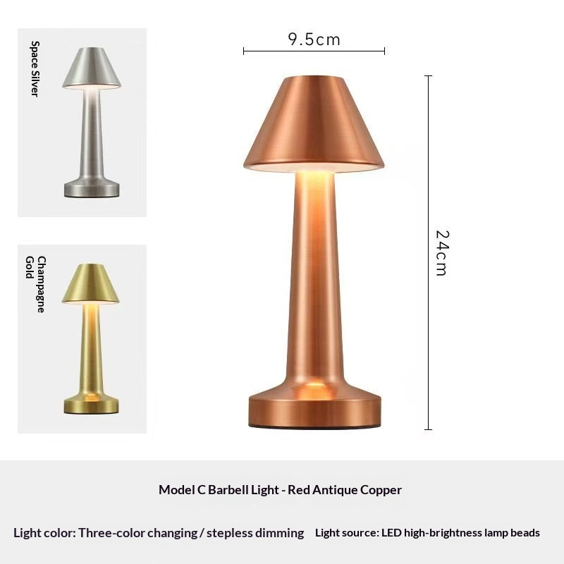 Metal Desktop Touch-Activated Creative USB-Charging Desk Lamp