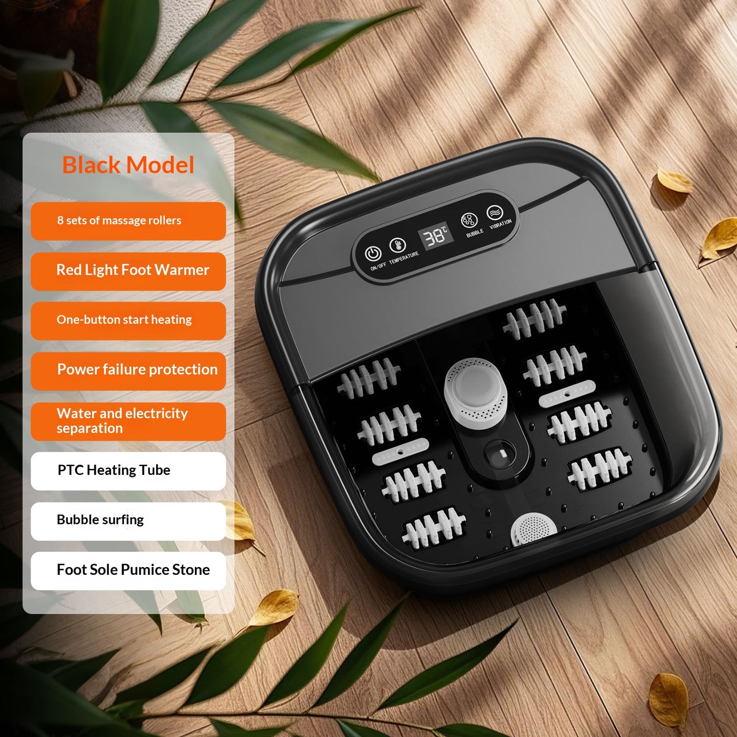 Fully Automatic Home-use Electric Foot Bath Basin With Constant-temperature Heating