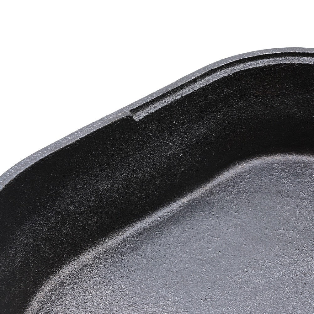 Home 2 In 1 Cast Iron Pot Dutch Oven Stew Pot Skillet Fry Lid Camping Pan Pot UK
