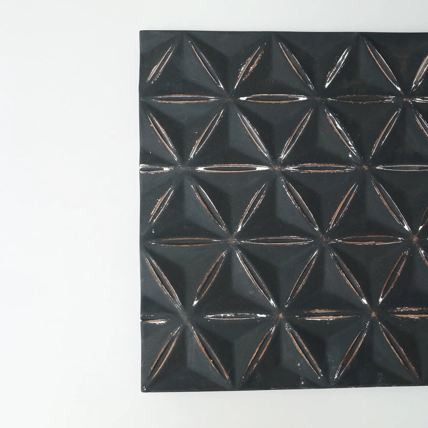 Black Square Shape Handcrafted MDF Wall Decor -16 X16  Elegant Home Accent