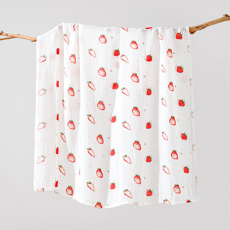 Double-layer Bamboo-cotton Baby Bath Towel Newborn Gauze