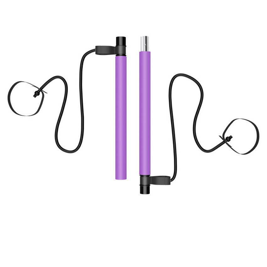 Pilates Stick Home Fitness Exercise For Women Foot Pedal Resistance Band