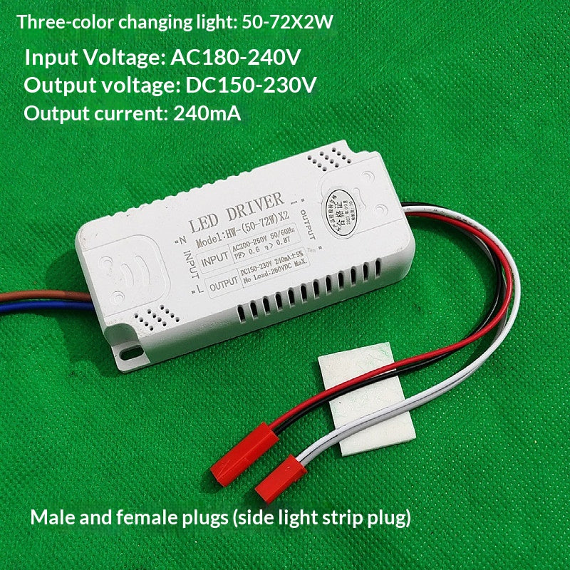 LED Segmented Tri-color Dimmable Crystal Lamp, Constant Current Transformer Lamp Accessories, Rectifier.