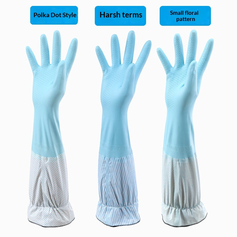 Kitchen And Household Cleaning Waterproof Rubber Gloves