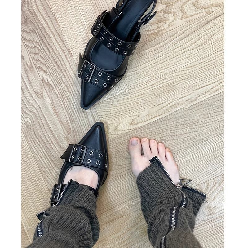 French-style Korean Sweet-and-cool Pointed-toe Mary Jane Shoes