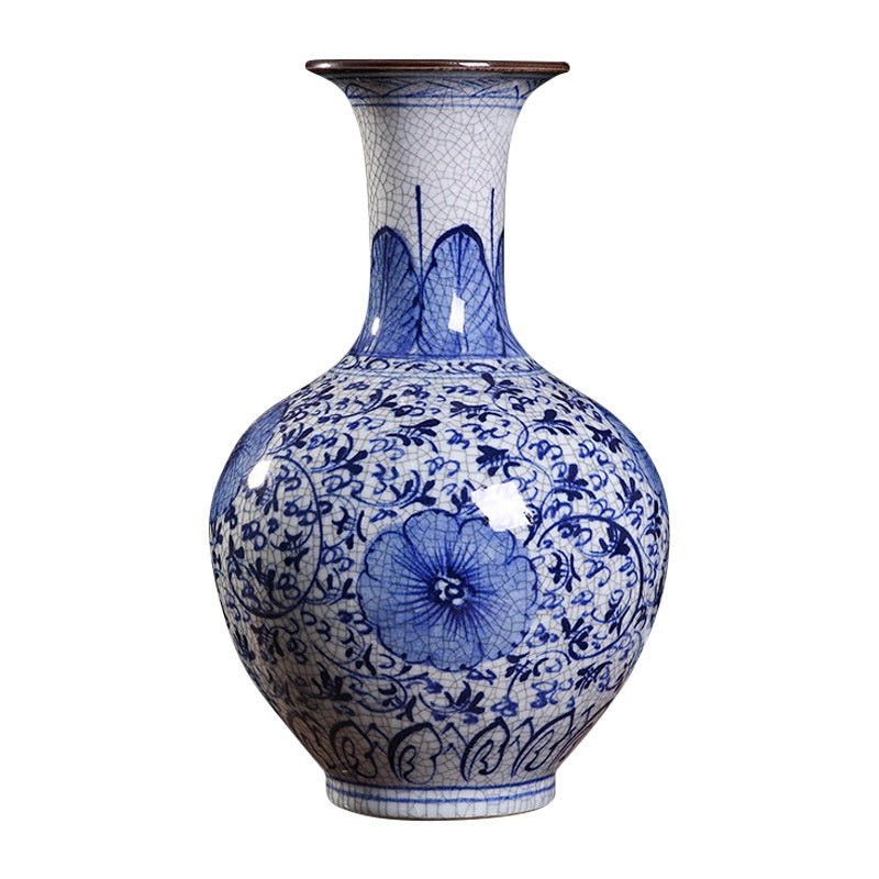 Blue-and-white Porcelain Vase Home Living Room Decoration