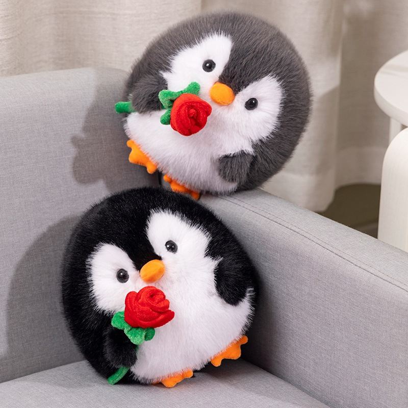 Cute Rose Penguin Doll Plush Toys