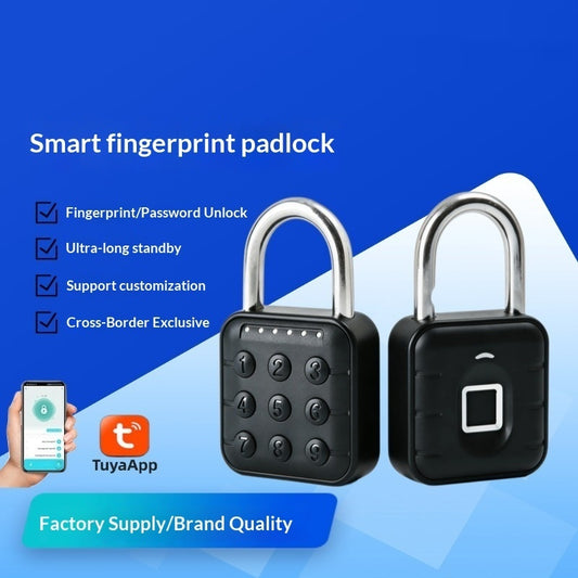 Smart Fingerprint Padlock Electronic Outdoor Rust-Proof Padlock