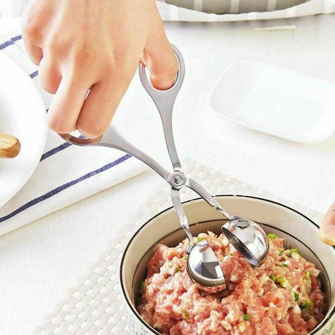 Meatball Maker Spoon Kitchen Stick Utensil Baller Meat Stainless Steel AUS L