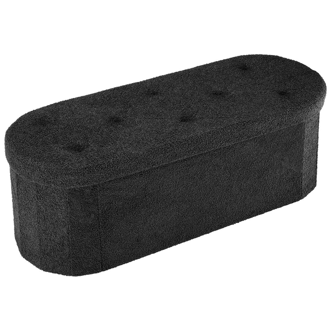 43-inch Foldable Footpad With Storage Function, Multi-functional Home Bench