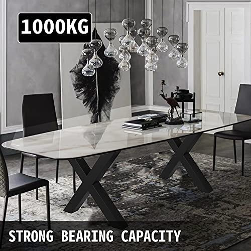 Metal Table Legs 28.3 X 23.6 Inch Black Table Legs Premium Steel Table Legs With X-frame Style Steel Bench Legs Country Style Table Legs Furniture Leg Perfect For Coffee Store Home Office Bar
