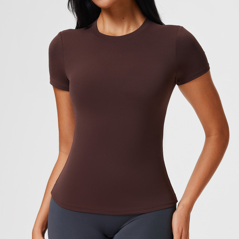 Slim-Fit Fitness Top For SpringSummer Yoga And Workout