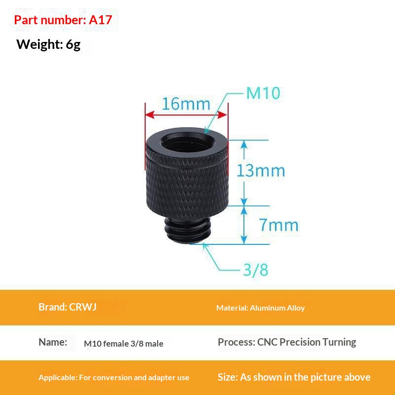 14 To 38 Camera Screw M4 M5 M8 M10 M12 Aluminum Tripod Head Photography Equipment Accessories