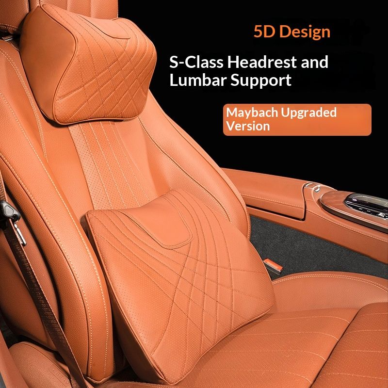 Car Headres Neck Pillow Lumbar Support Cushion Interior Accessories