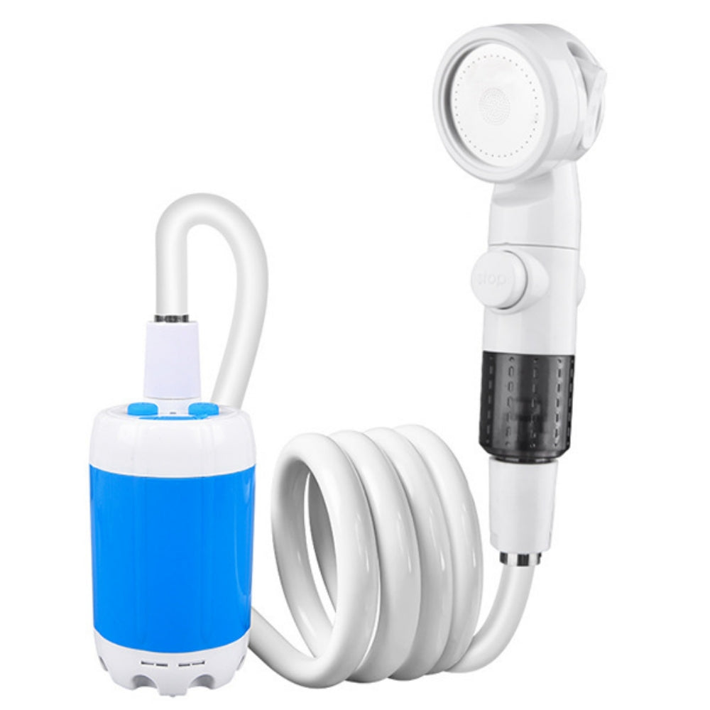Outdoor Camping Shower Portable Electric Shower Gadgets Waterproof 5000mAh Rechargeable Battery Powered For Hiking Traveling