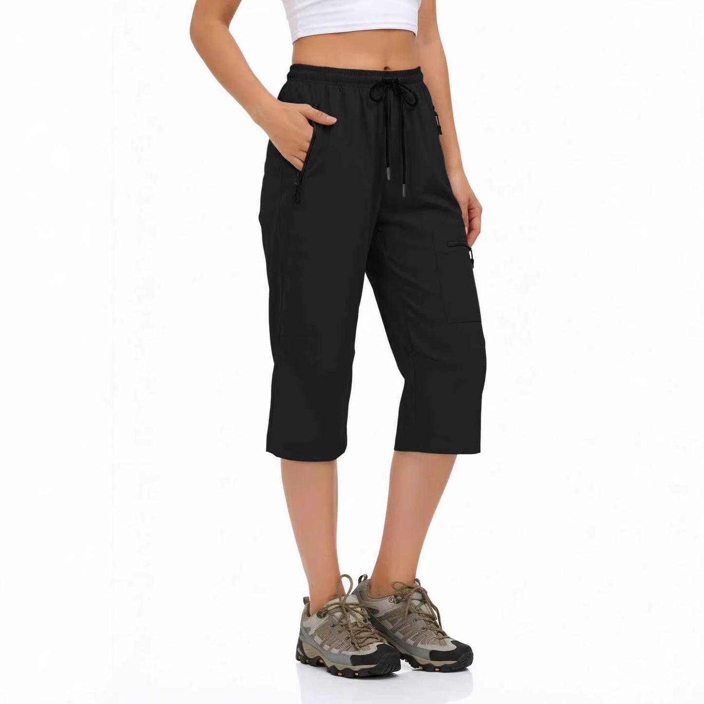 Womens Outdoor Casual Sports Cropped Pants
