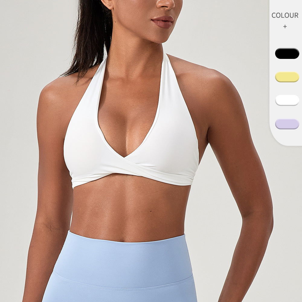 European And American Yoga Women's Halter Beauty Back Running Workout Underwear