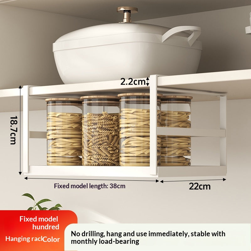Kitchen Hanging Shelf For Toilet Paper And Plastic Wrap